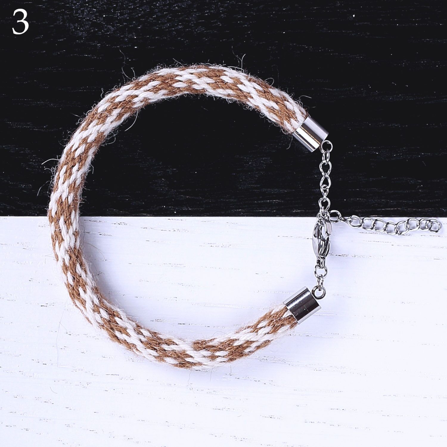 TEHILAH alpaca bracelet - browns - Image 4