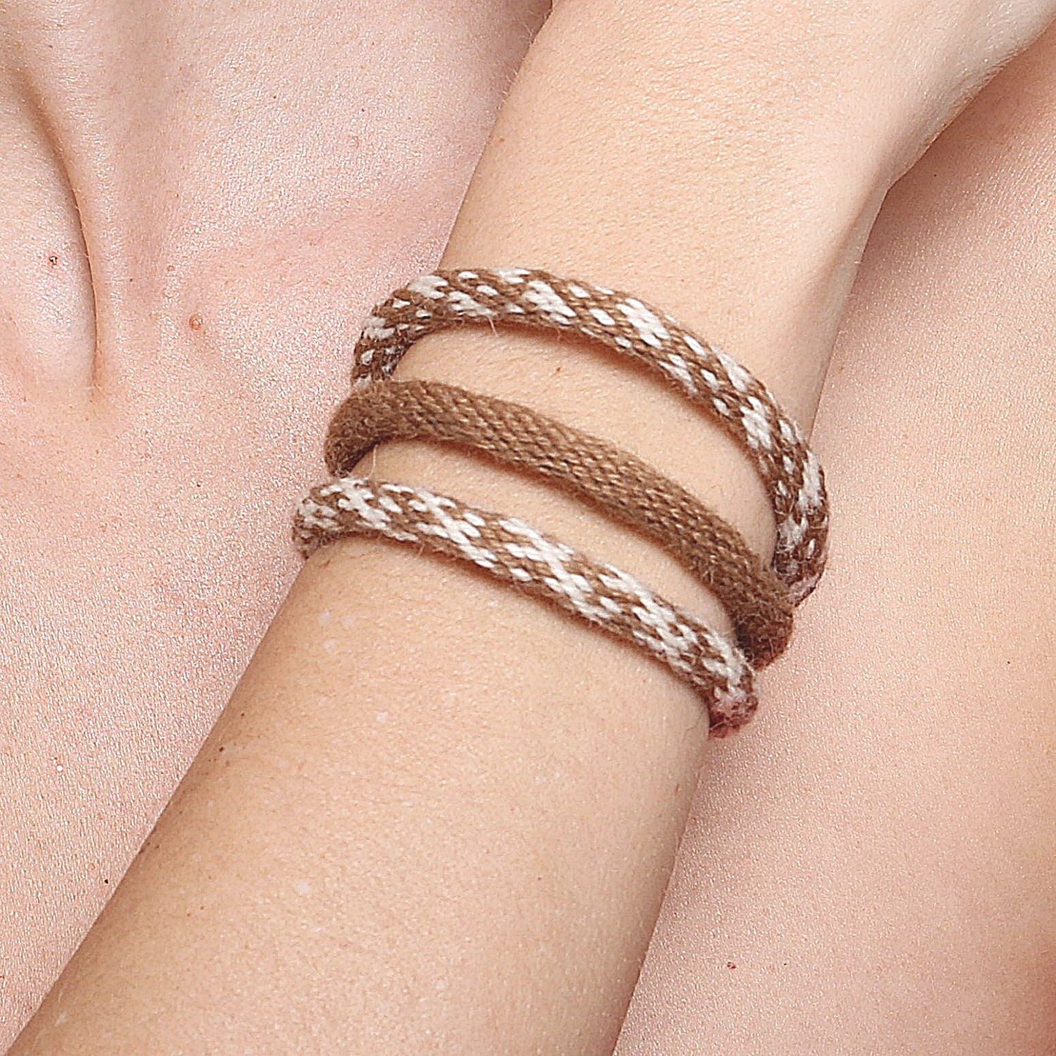 TEHILAH alpaca bracelet - browns - Image 11