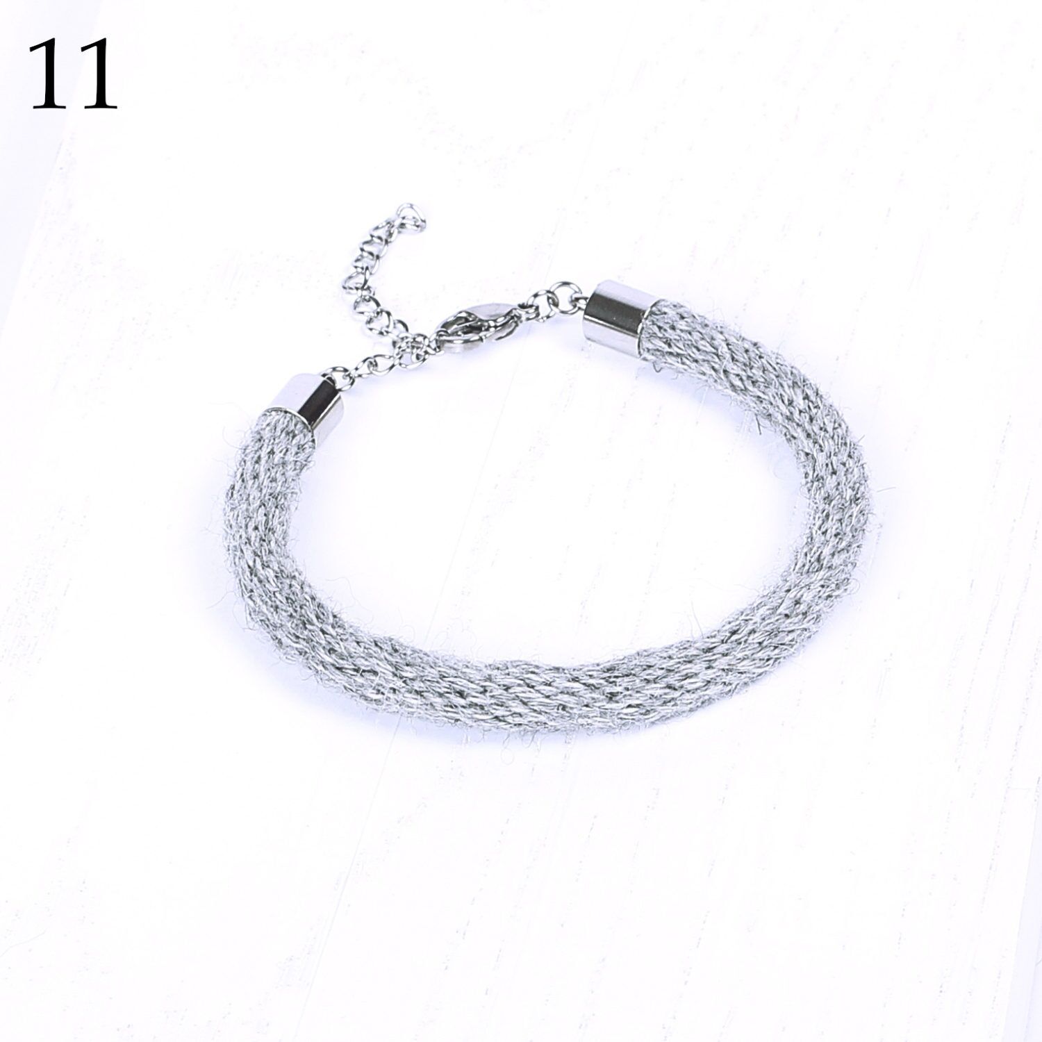 TEHILAH alpaca bracelet - dark greys - Image 11