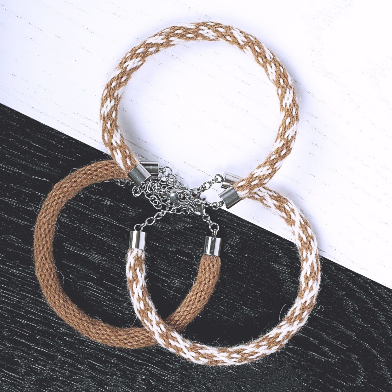TEHILAH alpaca bracelet - browns - Image 2