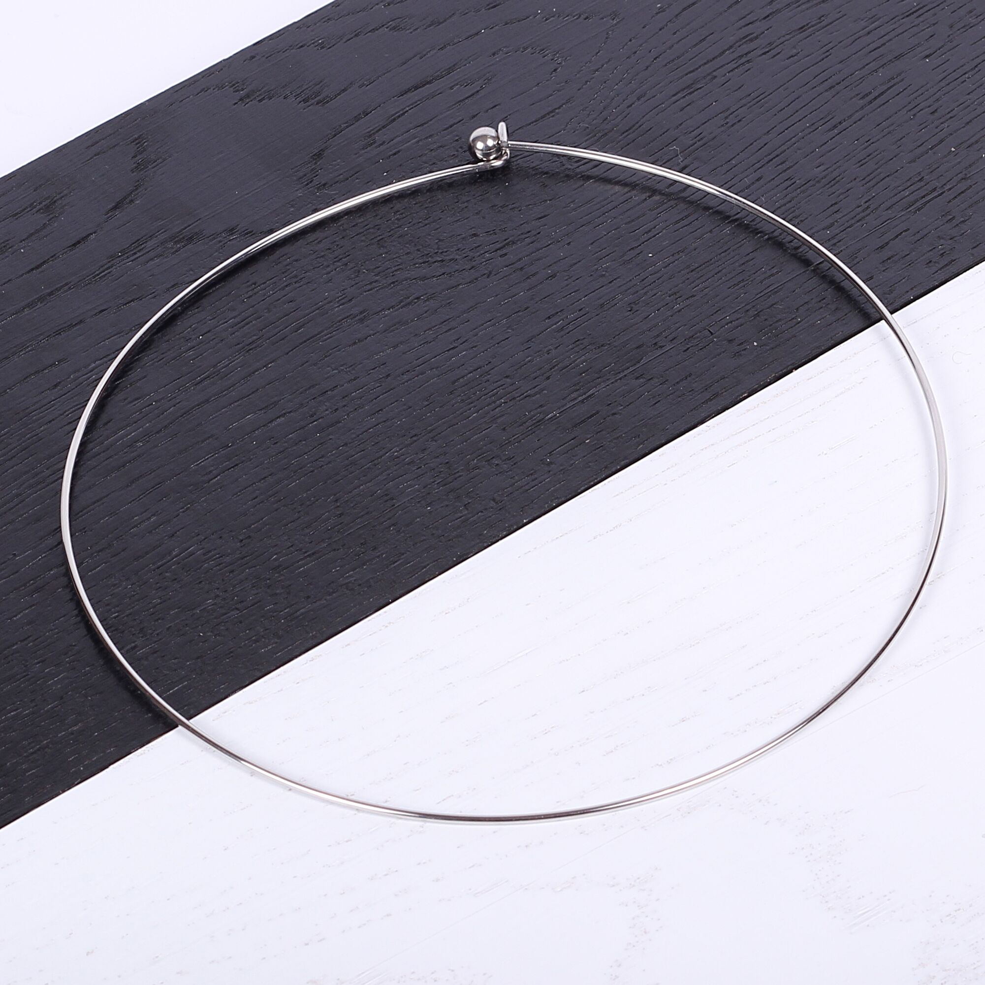 Stainless steel solid necklace base - Image 3
