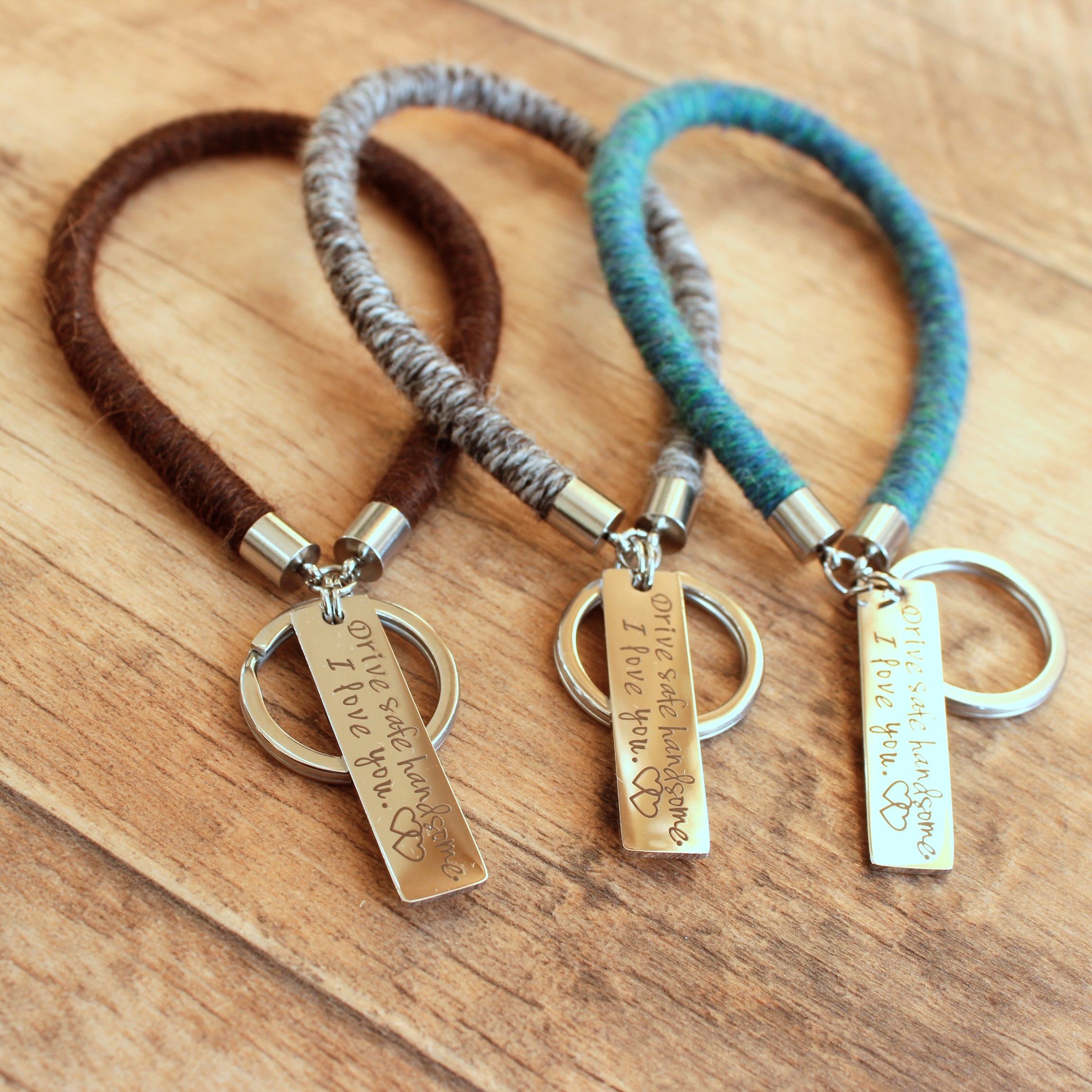 Personalised alpaca key holders
