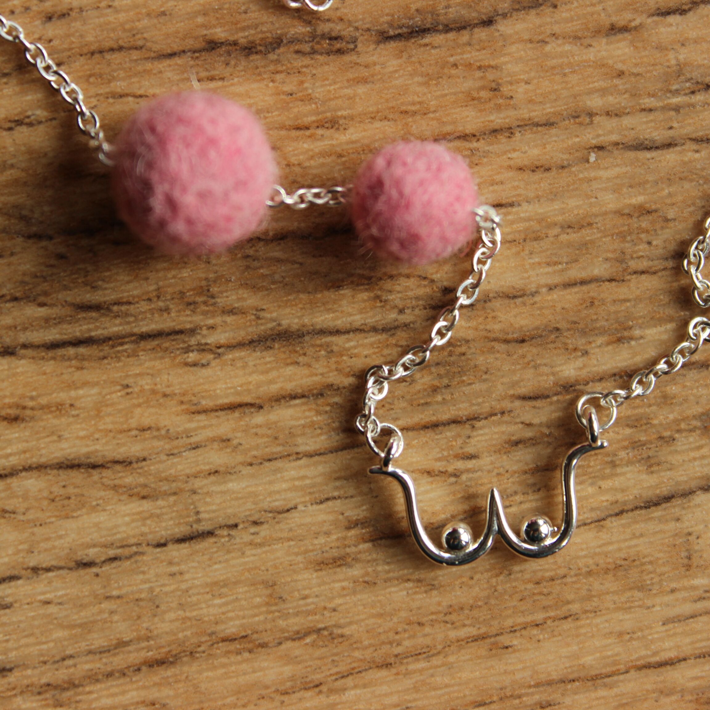 Terrible Titties silver plated petite necklace - Image 7