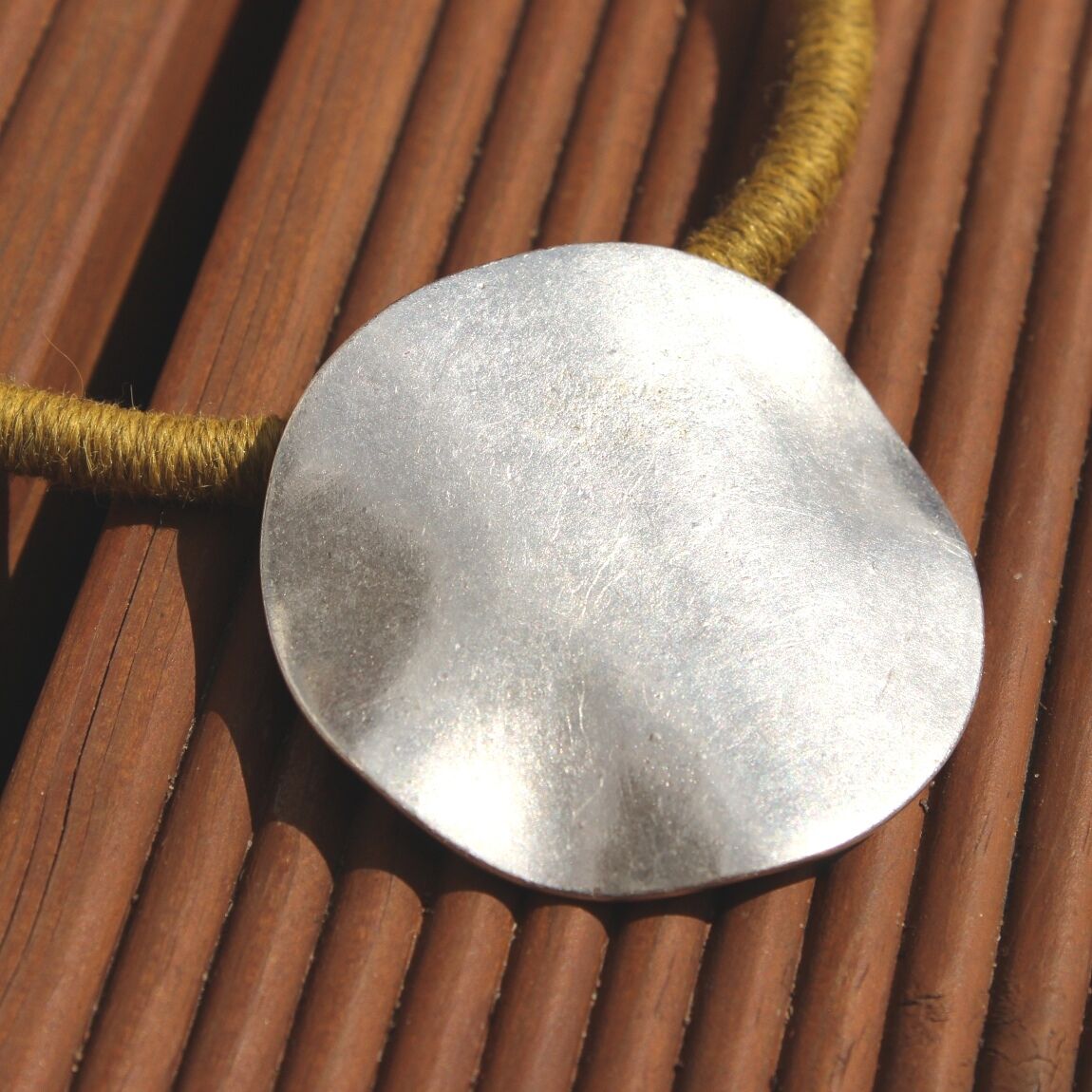 Hand-dyed hand-knitted baby alpaca necklace - Image 11