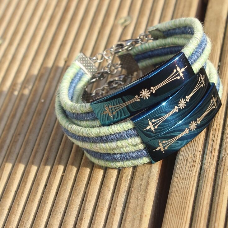 baby alpaca yarn bracelet MURMUR