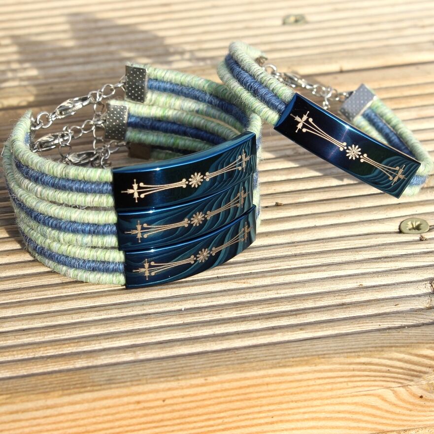 baby alpaca yarn bracelet MURMUR